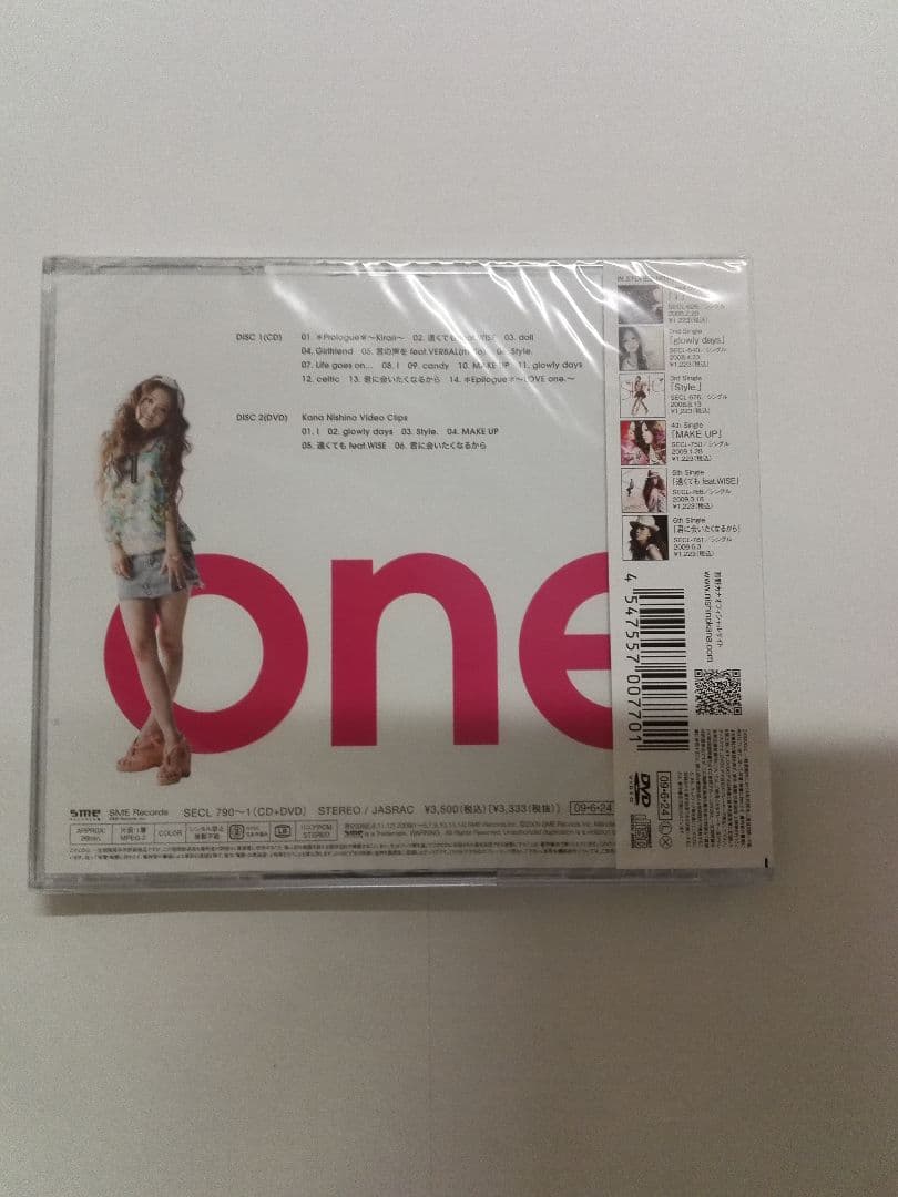 西野カナ 「LOVE one.」 初回仕様限定盤 新品未開封