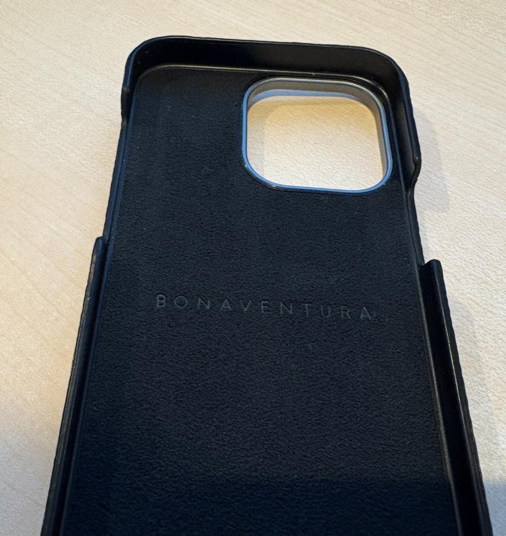 BONAVENTURA Phone 15 ProMax用ケース　ブラック 美品