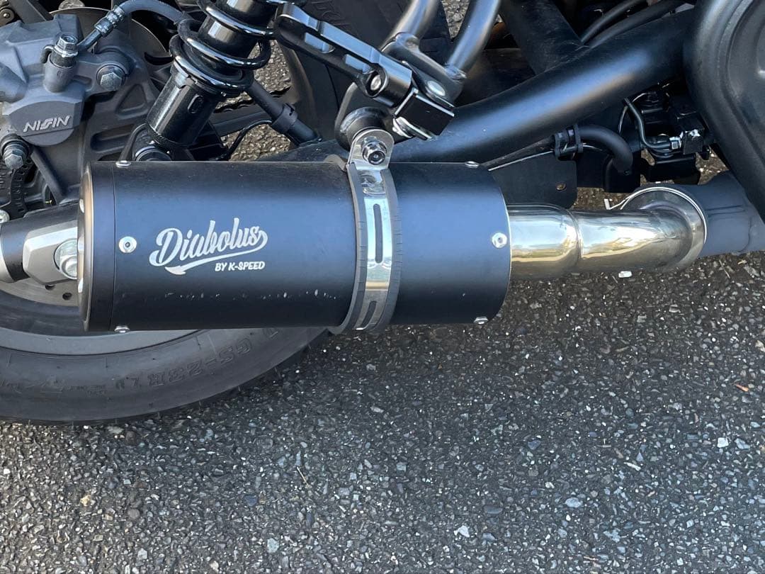 レブル250 ディアブロマフラー　フロントフェンダーセット