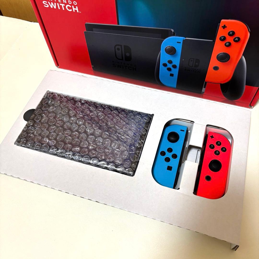 【おまけ3点付】Switch本体一色➕グリップコントローラー➕SDカード