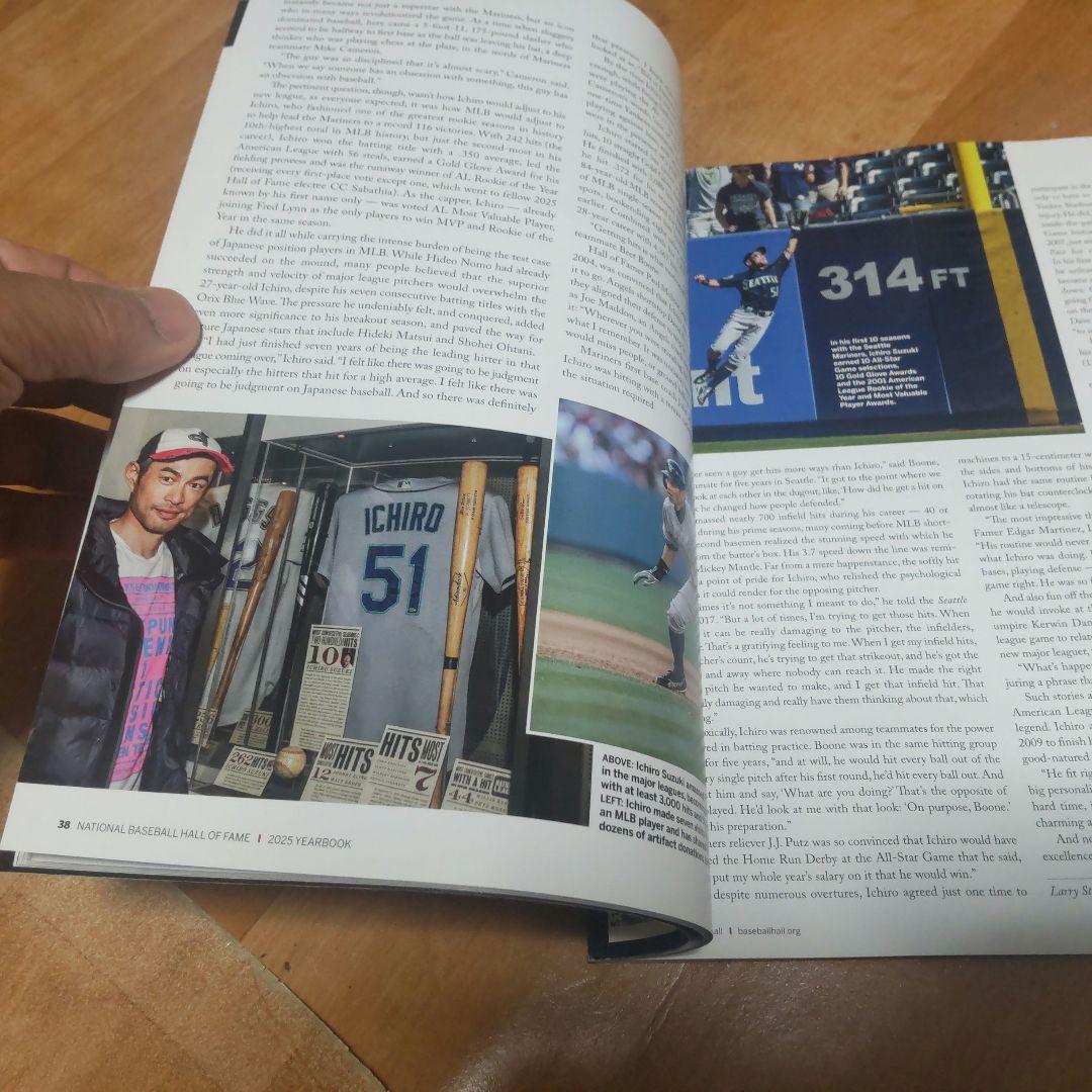 イチロー 2025年アメリカ野球殿堂イヤーブック