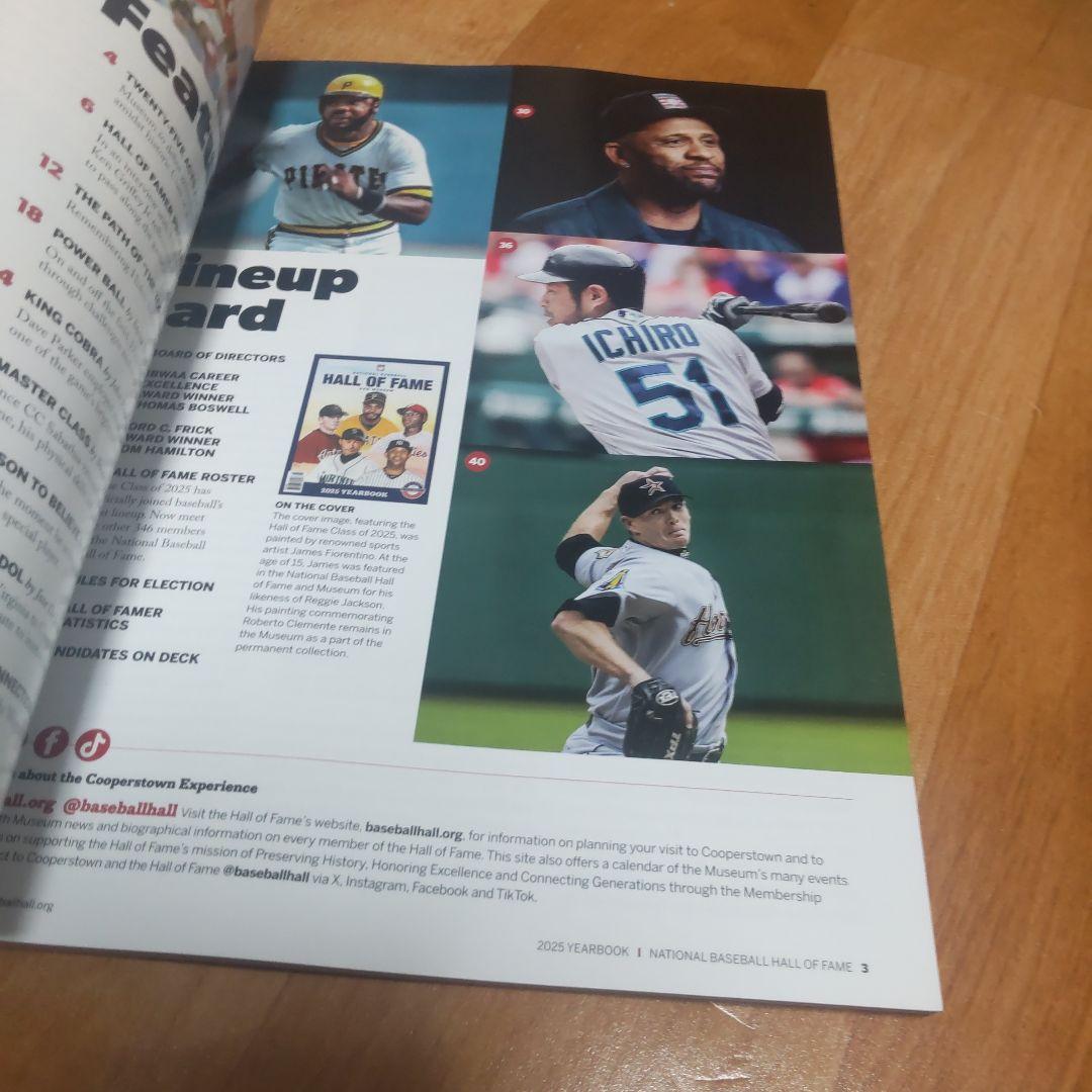イチロー 2025年アメリカ野球殿堂イヤーブック