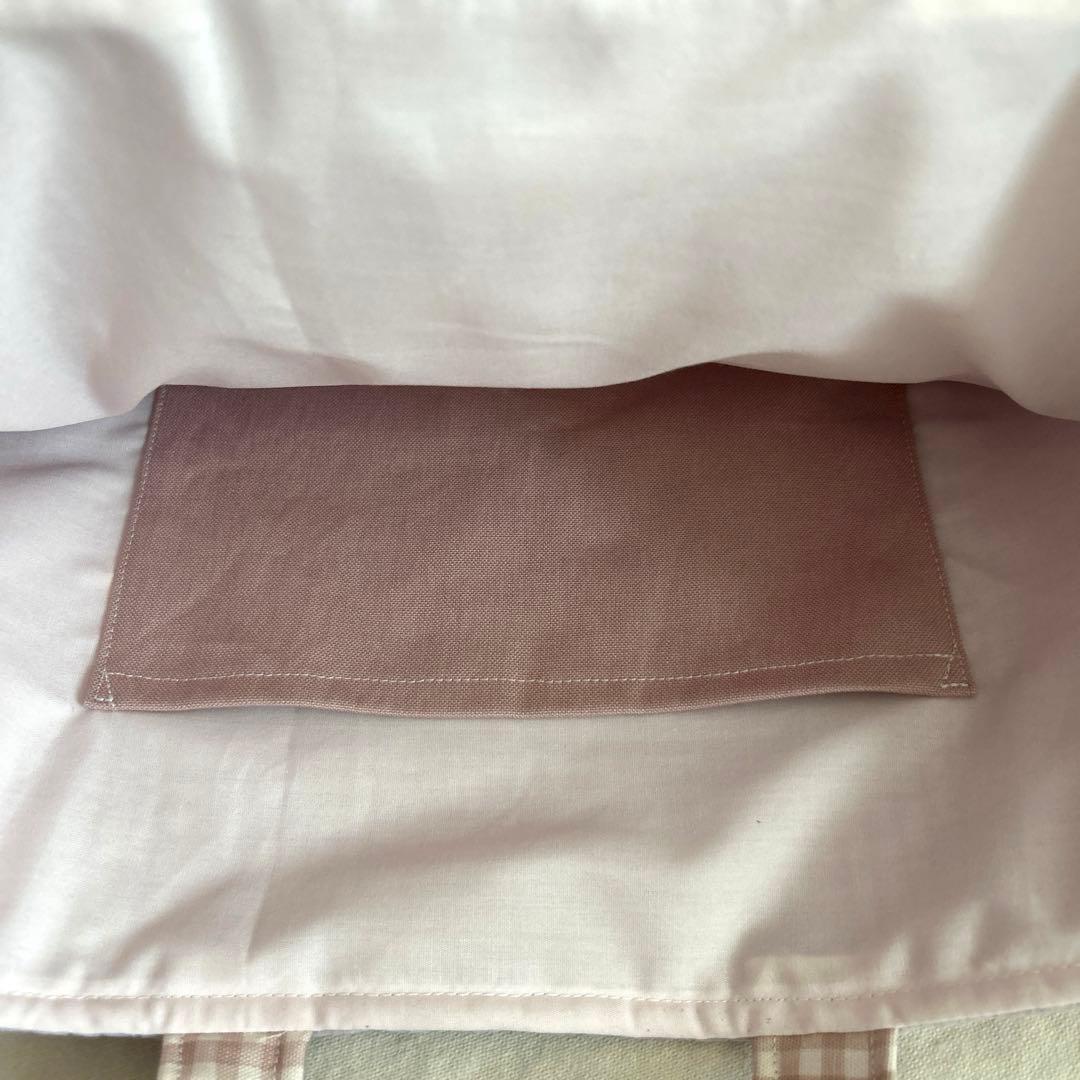 入園入学3点セット　【マーガレットヌビ×くすみピンク】　女の子　レッスンバッグ