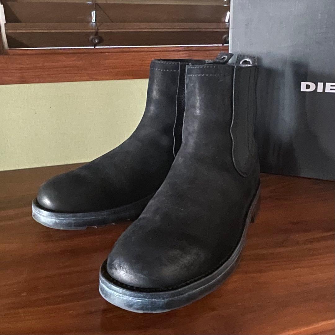 DIESEL D-THROUPER CH サイドゴアブーツ ブラック 28cm