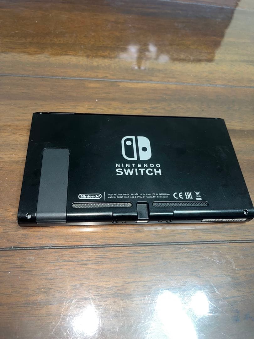 【ジャンク】Nintendo Switch通常モデル 付属品一式　クリアカバー付
