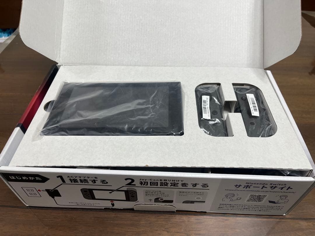 【ジャンク】Nintendo Switch通常モデル 付属品一式　クリアカバー付