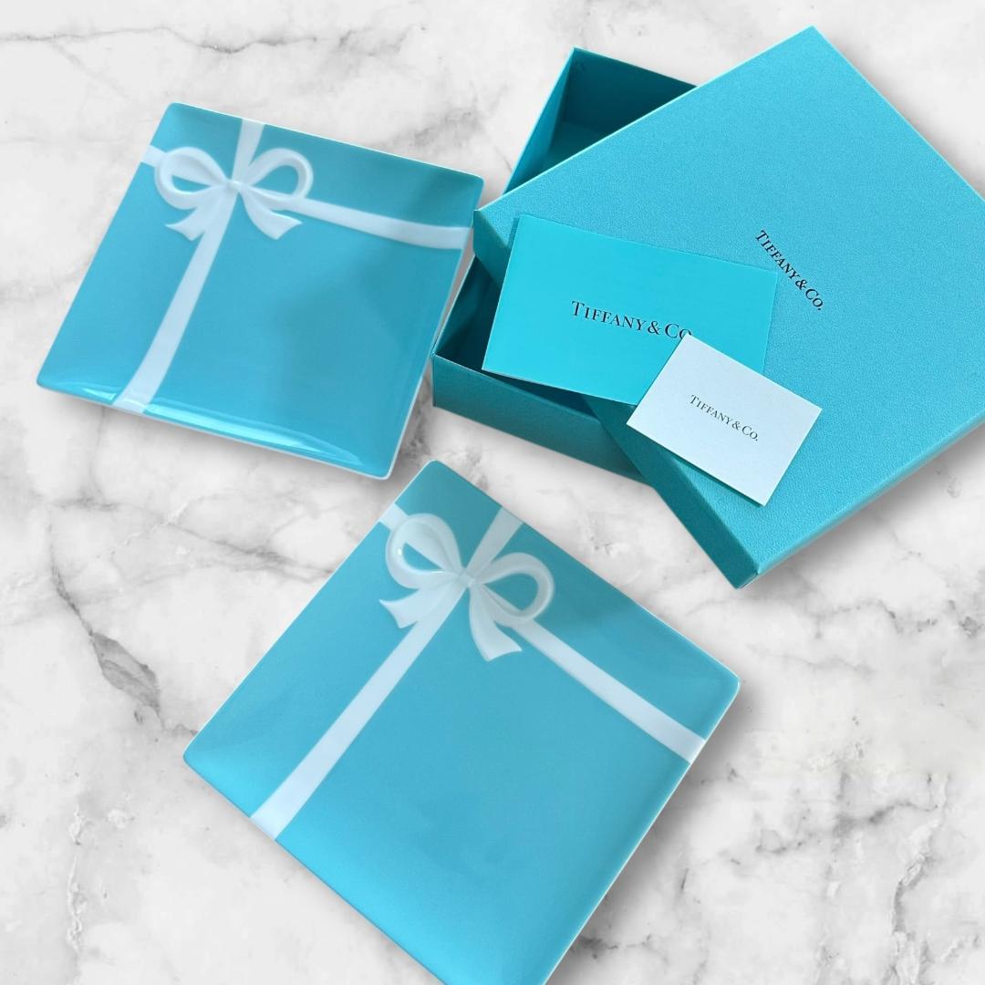 期間限定お値下げ TIFFANY♡ティファニー ブルーボウ デザートプレート２枚