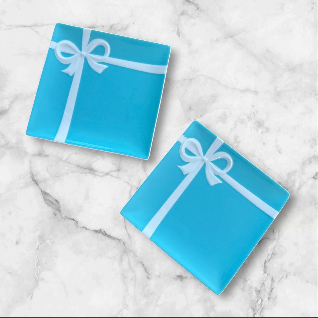 期間限定お値下げ TIFFANY♡ティファニー ブルーボウ デザートプレート２枚