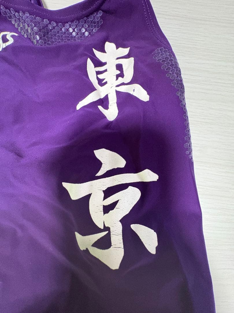 ふ*ん様 asics 紫色 競泳水着