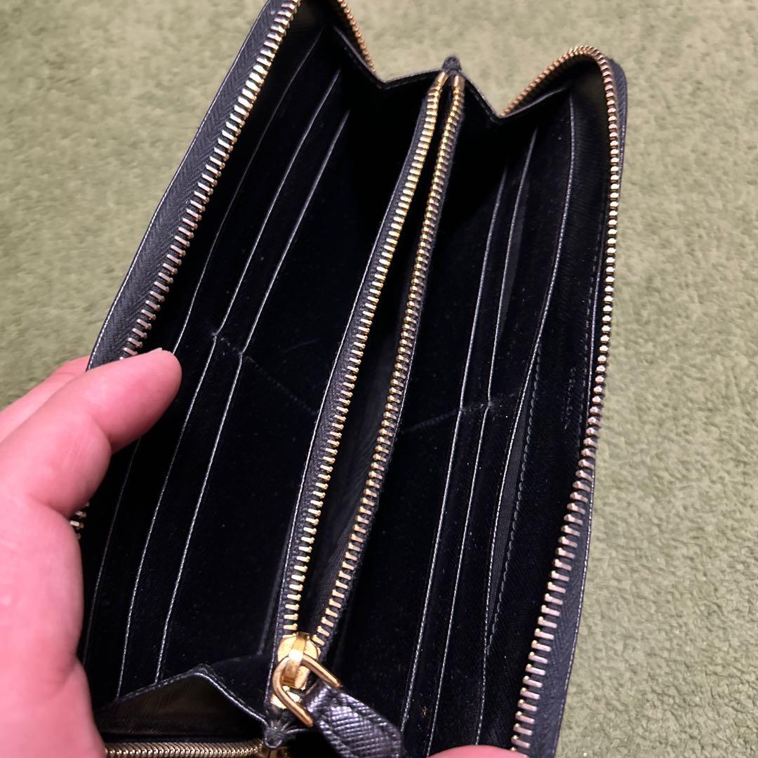 PRADA SAFFIANO L 長財布 ブラック 1M0506