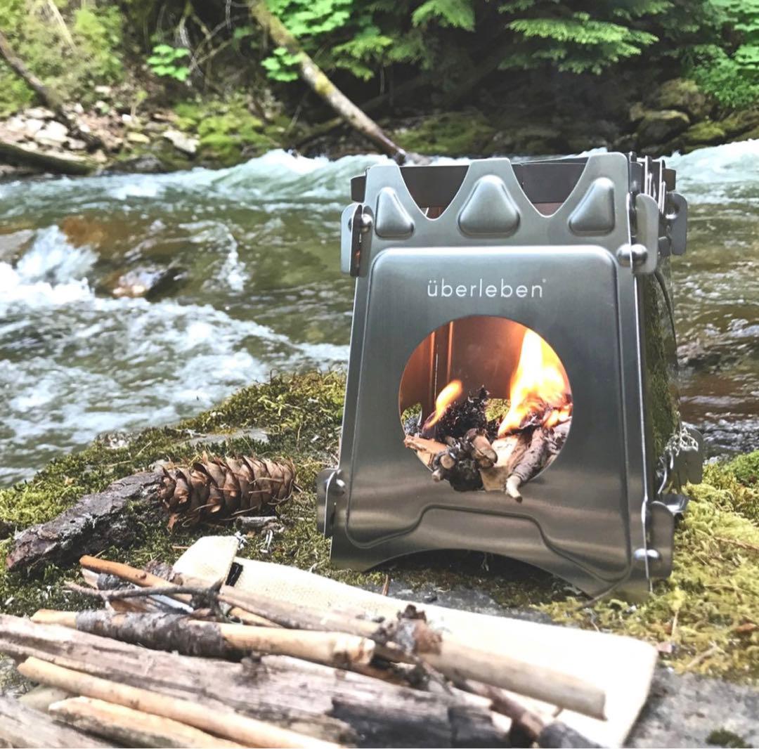 überleben ウッドストーブ& 男爆鉄板