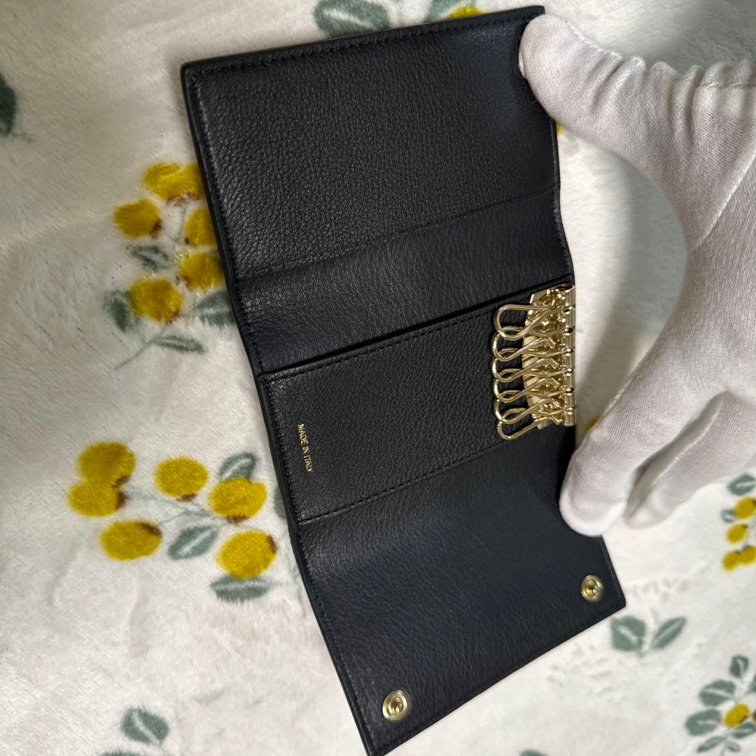 新品　ポールスミス　キーケース　カーフレザー　ゴールド　キーストレージ6個