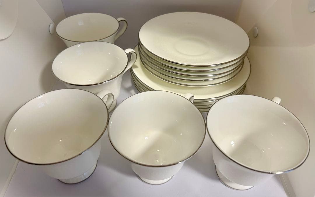 【希少】ウェッジウッド シルバーアーミン トリオ5組