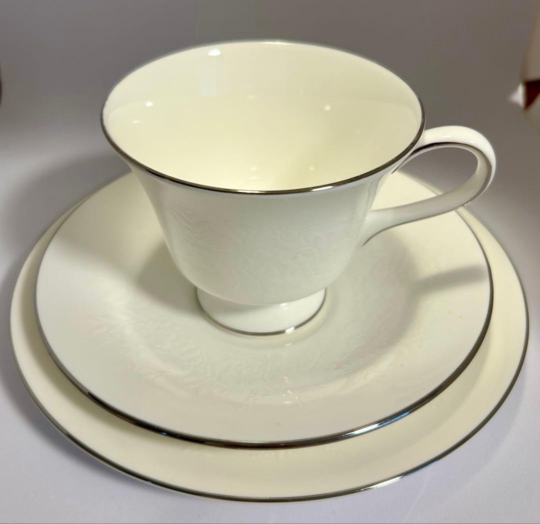 【希少】ウェッジウッド シルバーアーミン トリオ5組