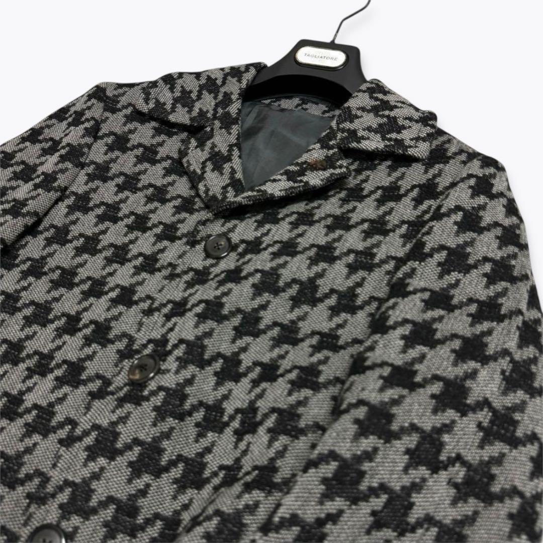 【専用】ガブリエレパジーニ 千鳥柄 チェスターコート ピンバッジ付 ウール 44