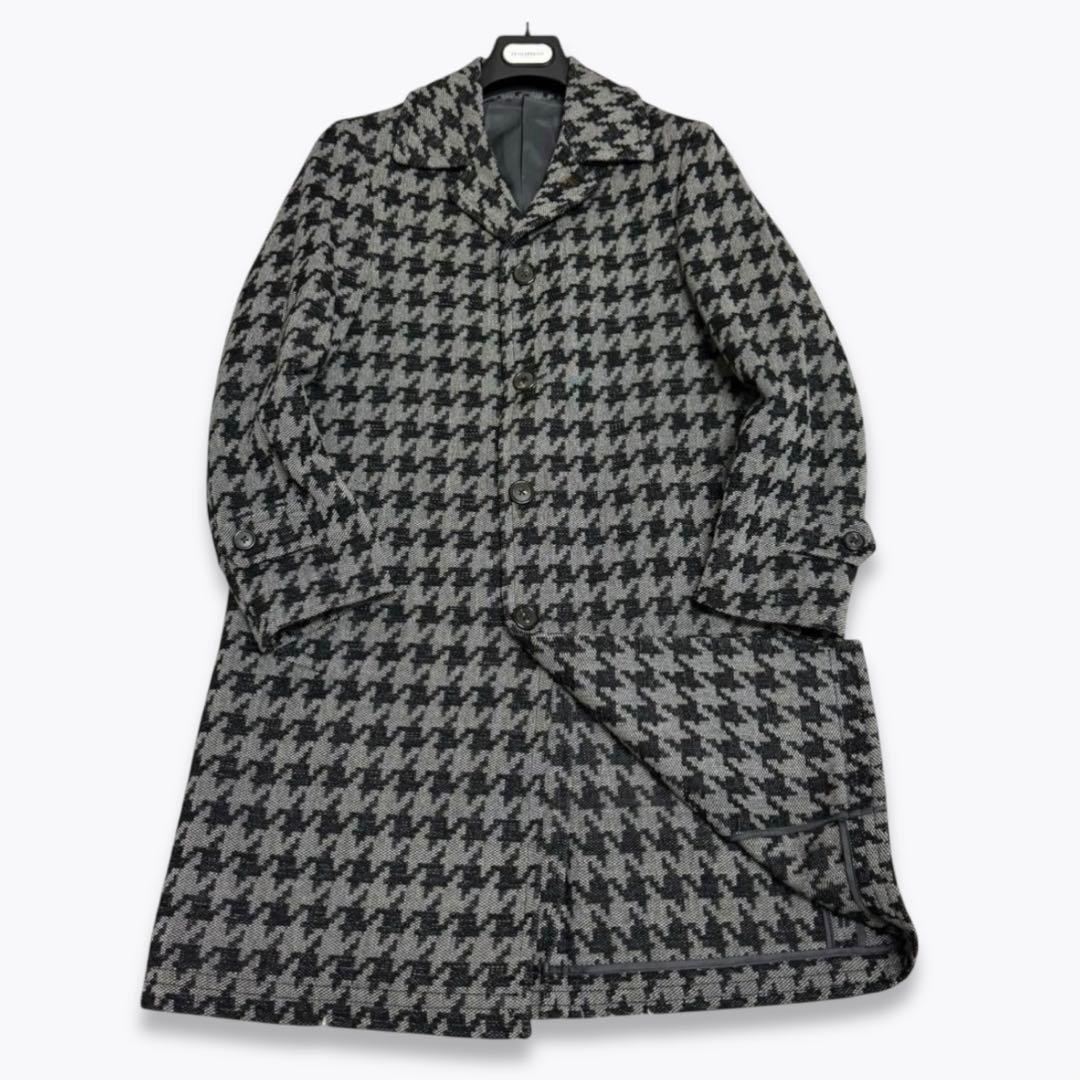 【専用】ガブリエレパジーニ 千鳥柄 チェスターコート ピンバッジ付 ウール 44