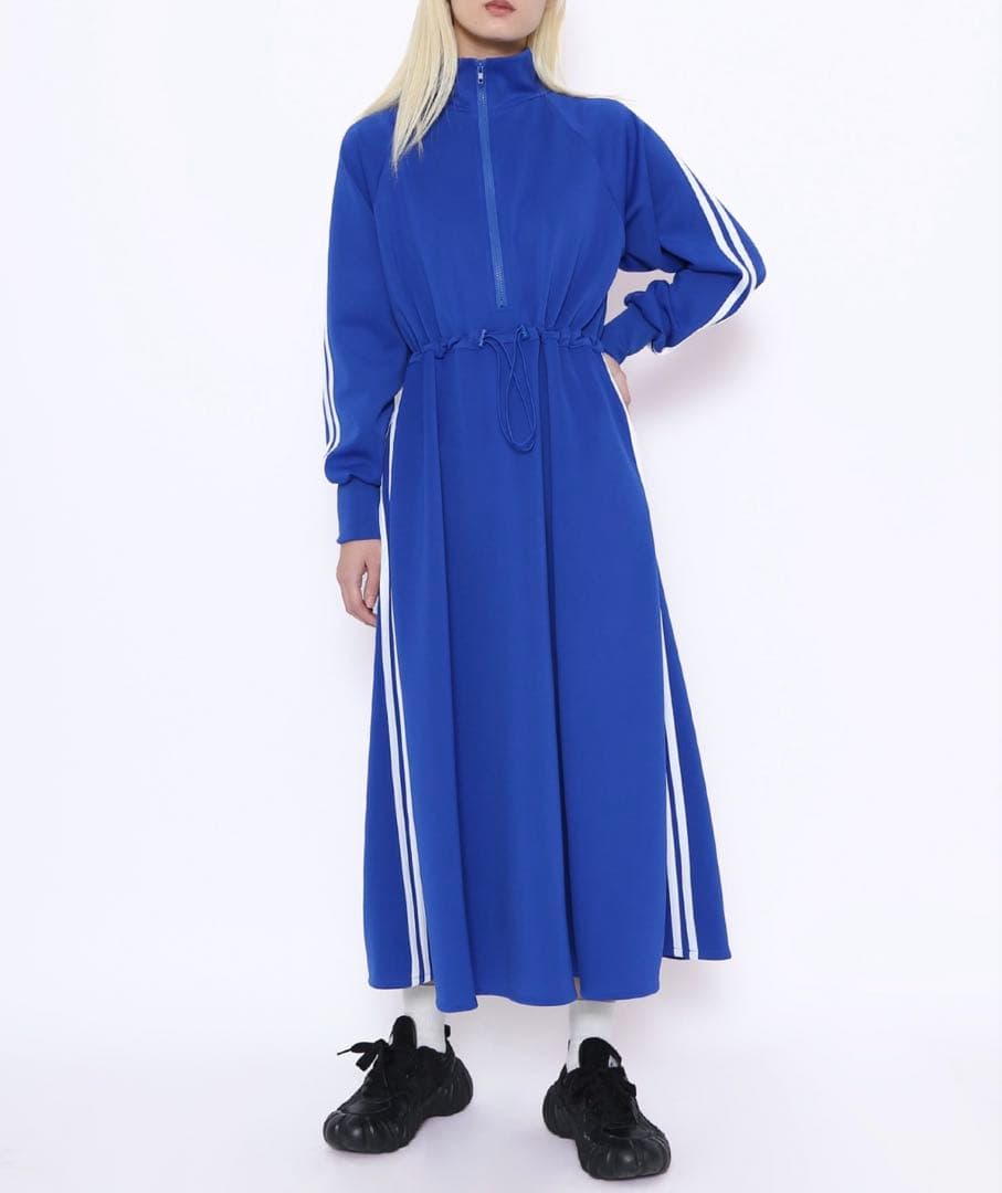 PUNYUS トラックジャージワンピ　ブルー