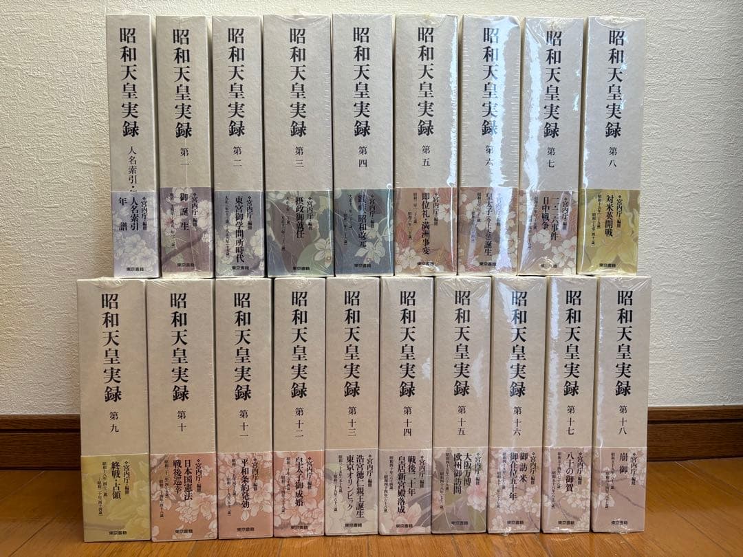 昭和天皇実録 （全18巻＋人名索引・年譜）