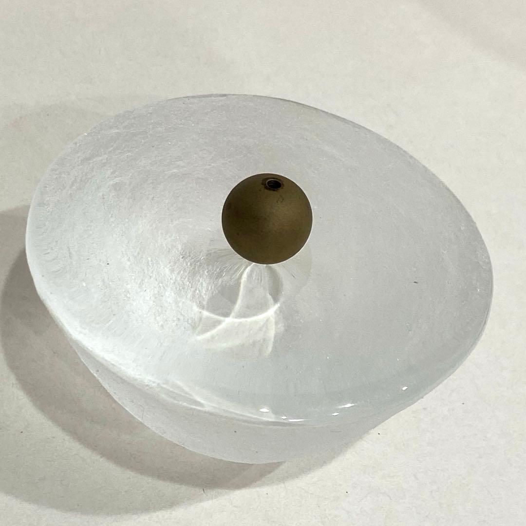 荒川尚也　ガラスの池　金の香立て付き