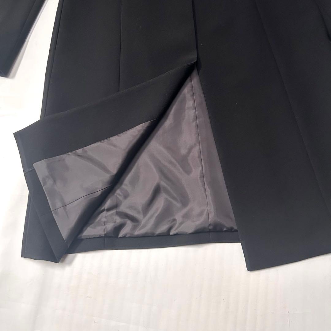 タグ付き新品 東京ソワール ノーカラーロングコート ジャケット フォーマル 黒