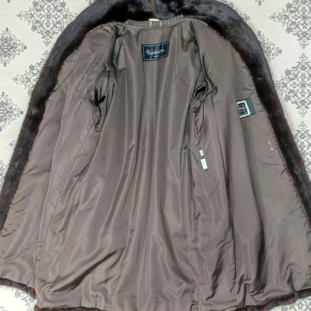 美品　SAGAミンク　ファーコート　9　ランブルトン　Onward　ネームあり