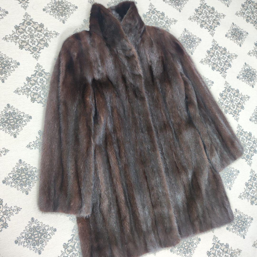 美品　SAGAミンク　ファーコート　9　ランブルトン　Onward　ネームあり