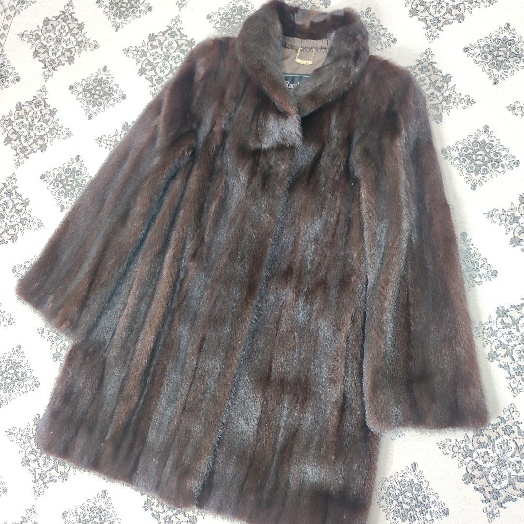 美品　SAGAミンク　ファーコート　9　ランブルトン　Onward　ネームあり