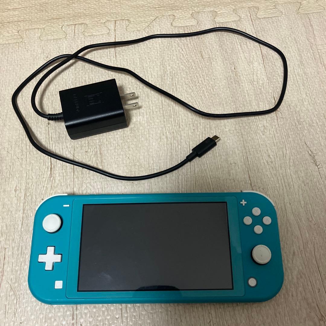 Nintendo Switch Lite ターコイズ 本体 充電器付き　箱無し