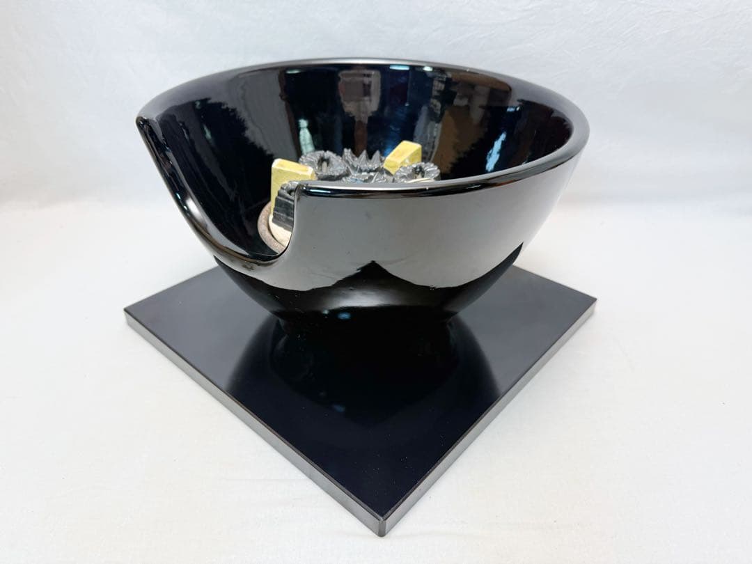 茶道具 野々田商店製 黒真塗風炉型 電熱器 炭型ヒーター100V -400W元箱