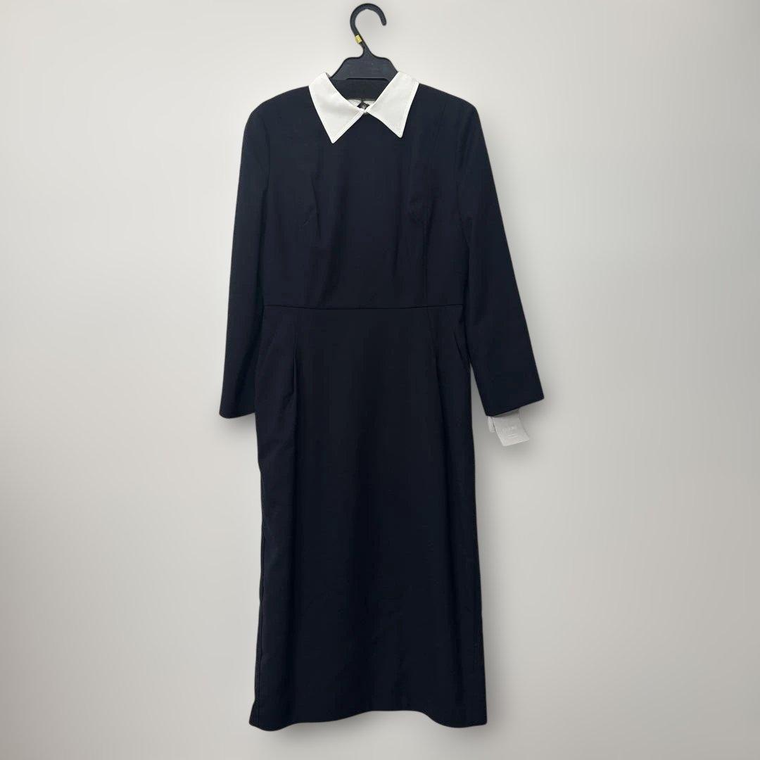 未使用　セルフォード　襟付きワンピース　ネイビー