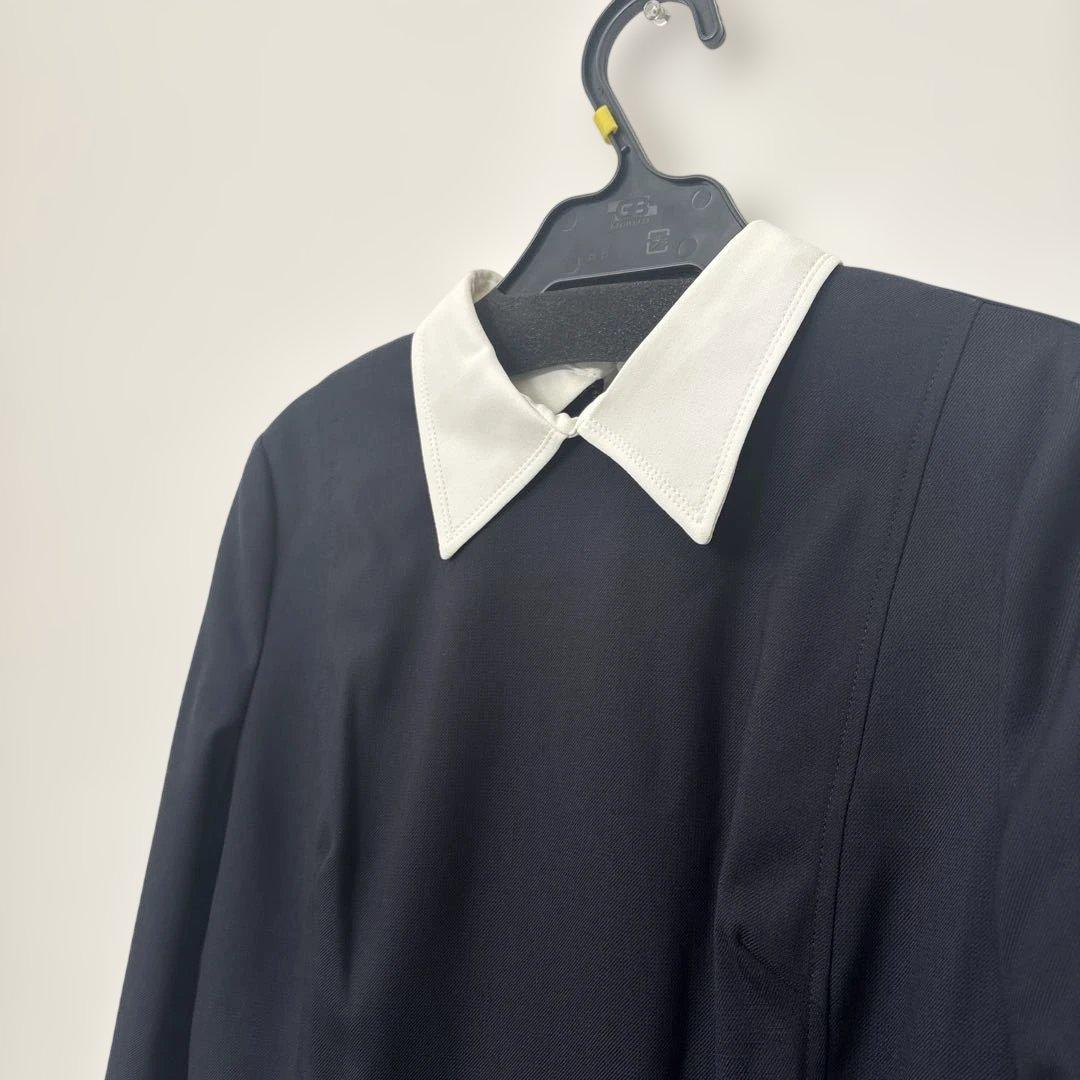 未使用　セルフォード　襟付きワンピース　ネイビー