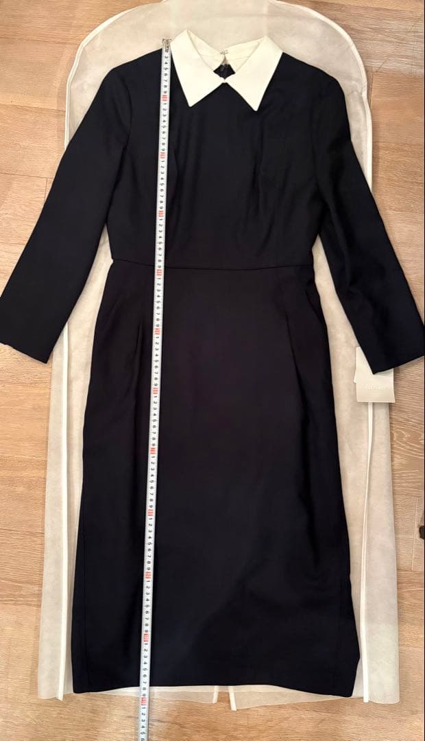 未使用　セルフォード　襟付きワンピース　ネイビー