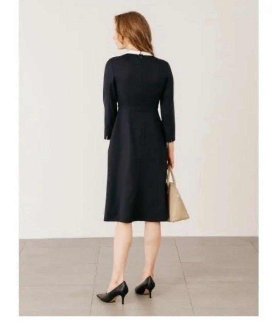 未使用　セルフォード　襟付きワンピース　ネイビー