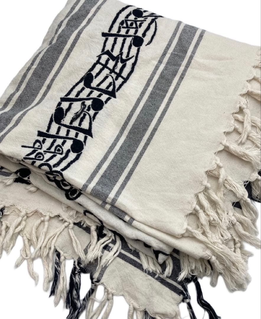 ナンバーナイン　音符柄　ストール