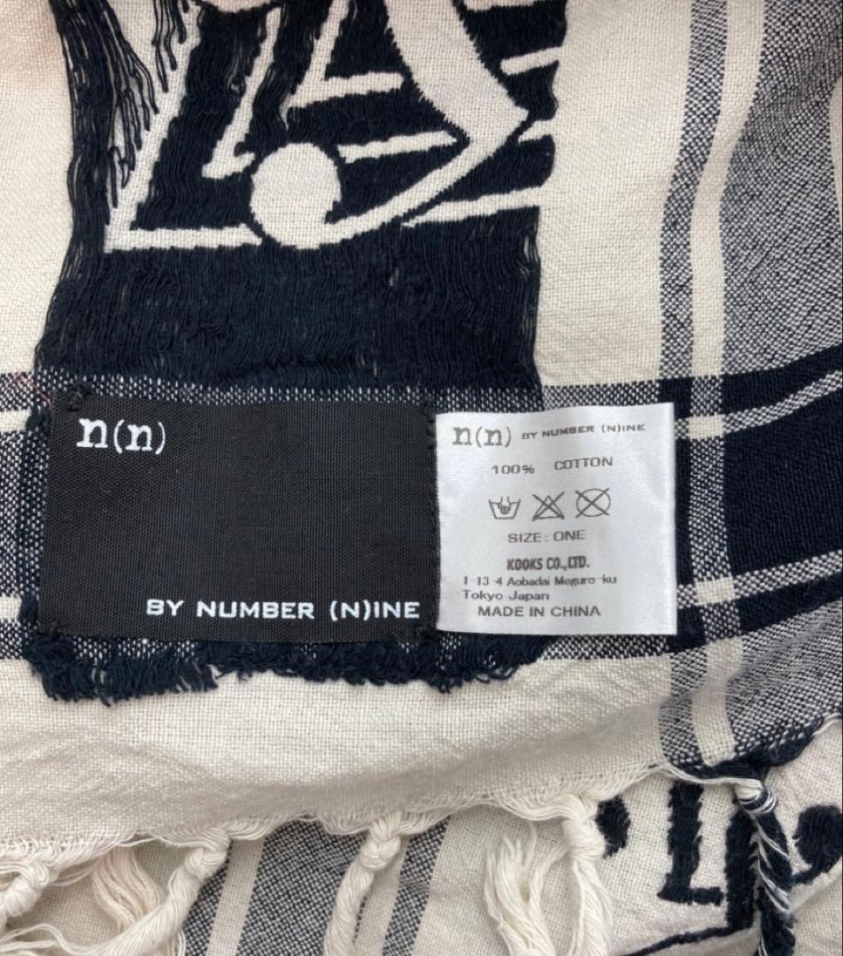 ナンバーナイン　音符柄　ストール