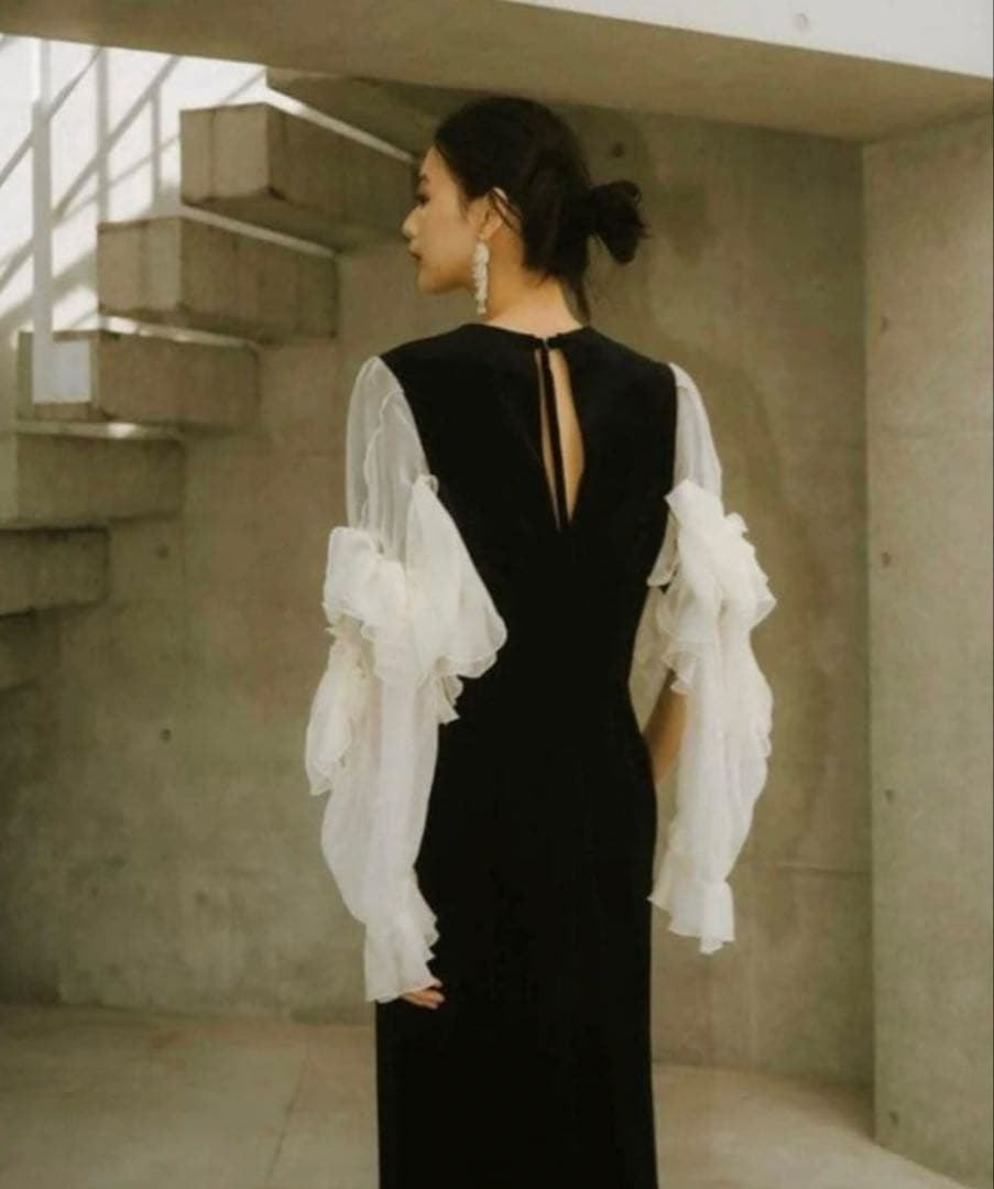 Knuth Marf クヌースマーフ 2way シフォンドッキングワンピース