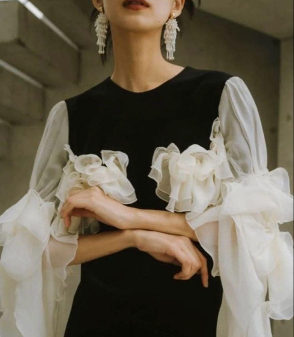 Knuth Marf クヌースマーフ 2way シフォンドッキングワンピース