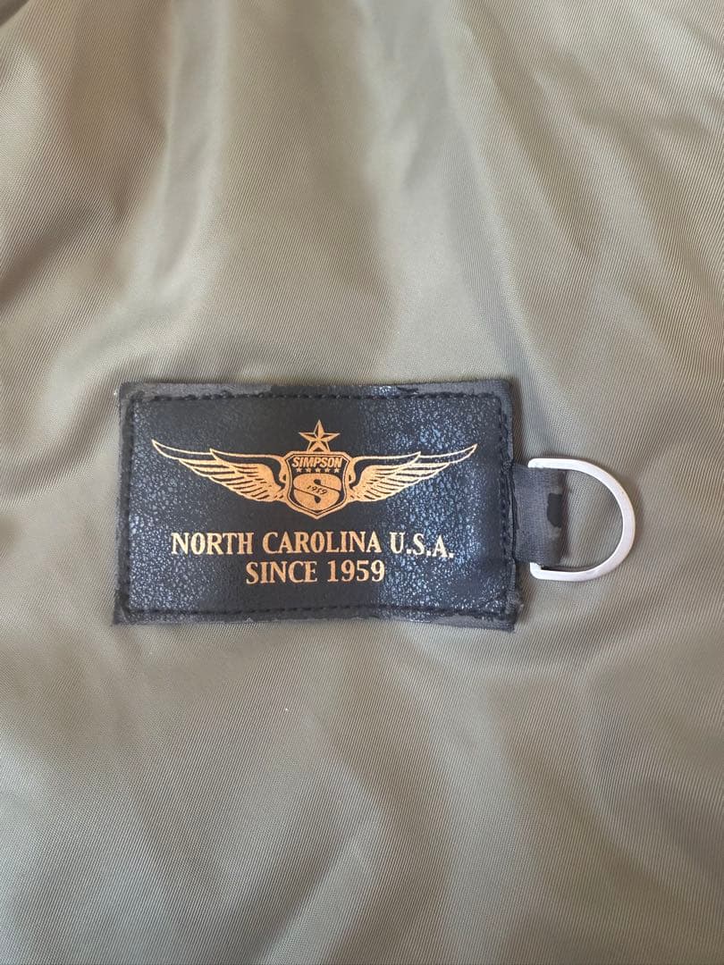 SIMPSON MA-1ジャケット Mサイズ オリーブグリーン