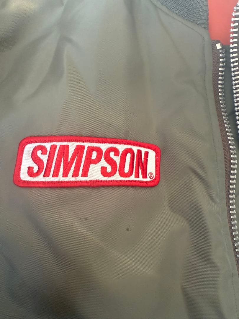SIMPSON MA-1ジャケット Mサイズ オリーブグリーン