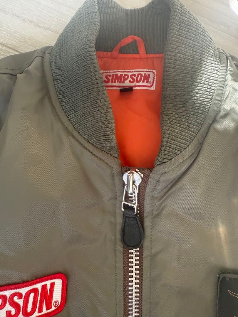 SIMPSON MA-1ジャケット Mサイズ オリーブグリーン
