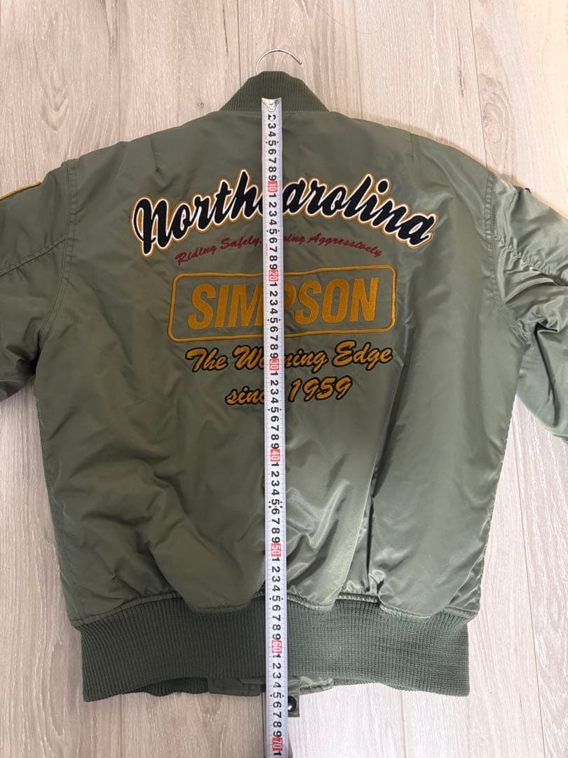 SIMPSON MA-1ジャケット Mサイズ オリーブグリーン