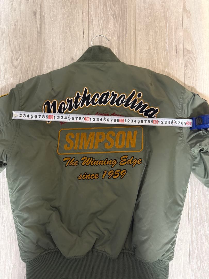 SIMPSON MA-1ジャケット Mサイズ オリーブグリーン