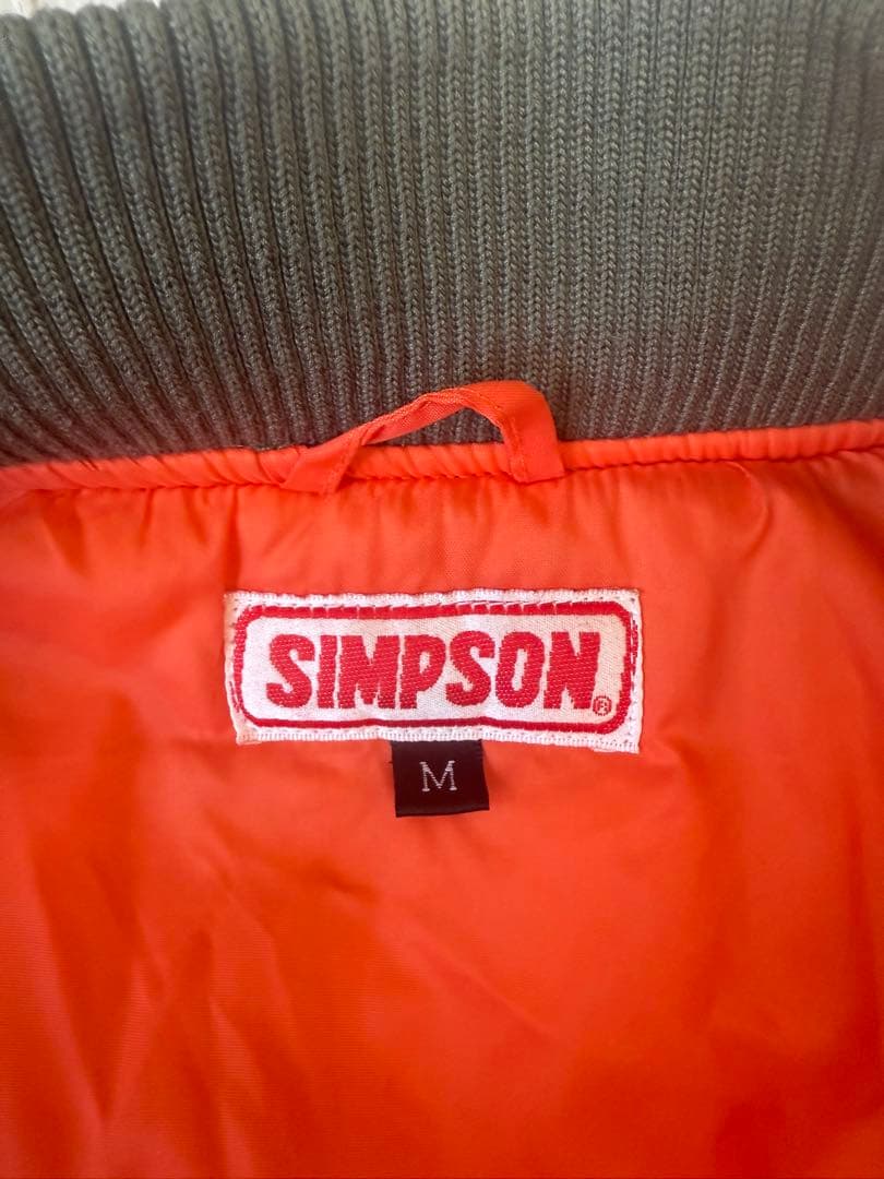 SIMPSON MA-1ジャケット Mサイズ オリーブグリーン