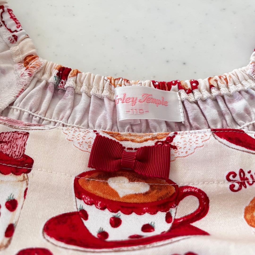 Shirley Temple スイーツ　半袖ワンピース　シャーリーカフェプリント