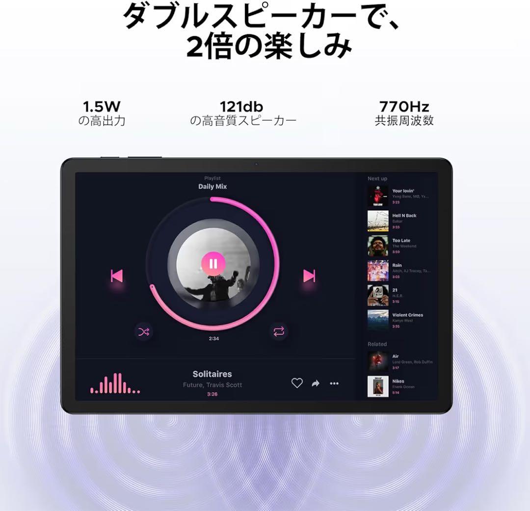 Android 15 AI タブレット 初登場DOOGEE G6+ 11インチ