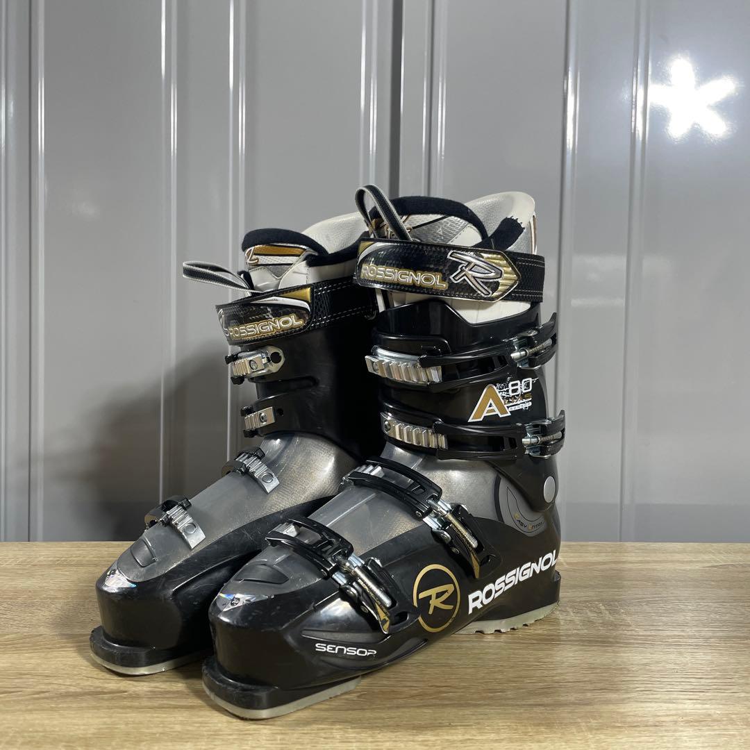 elan168cmROSSIGNOL27/27.5cmストック付きスキーセット