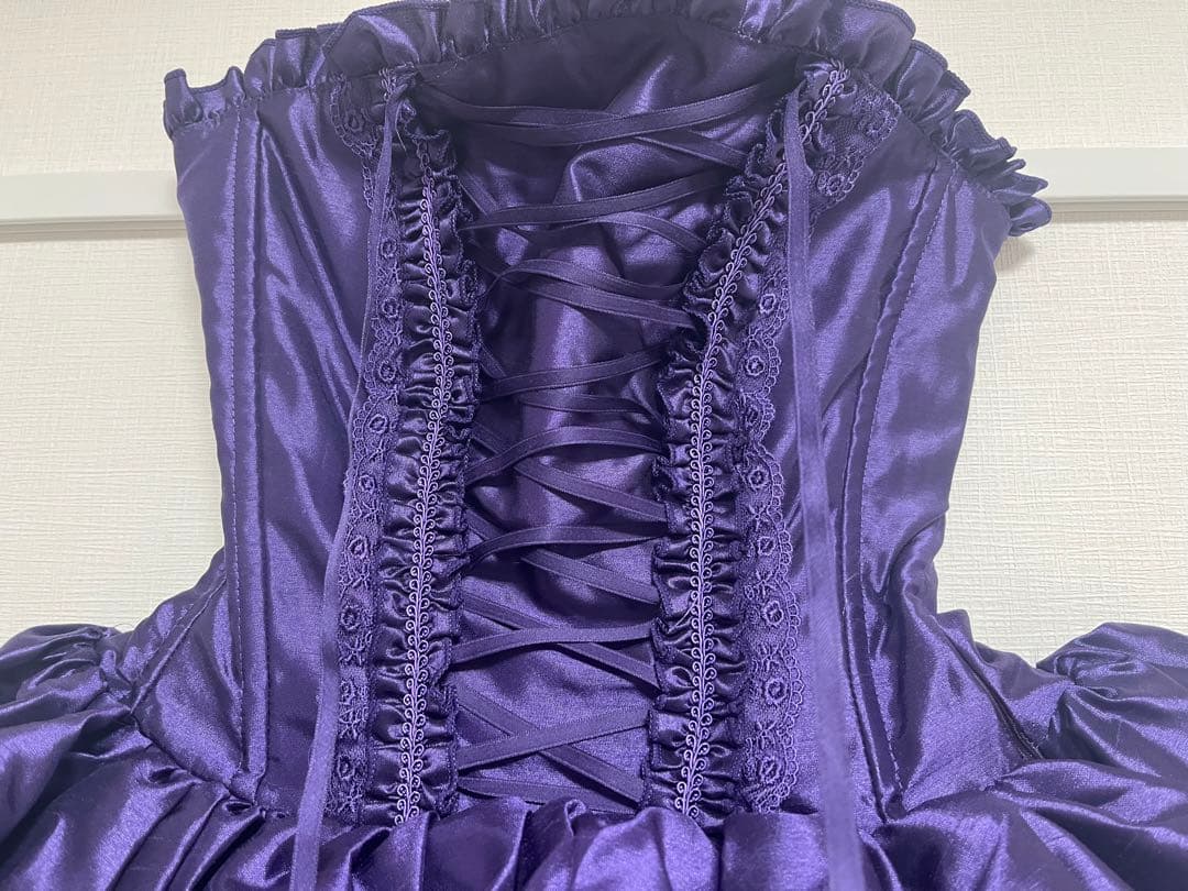 新品【ATELIER PIERROT】　ミニコルセットワンピース　パープル