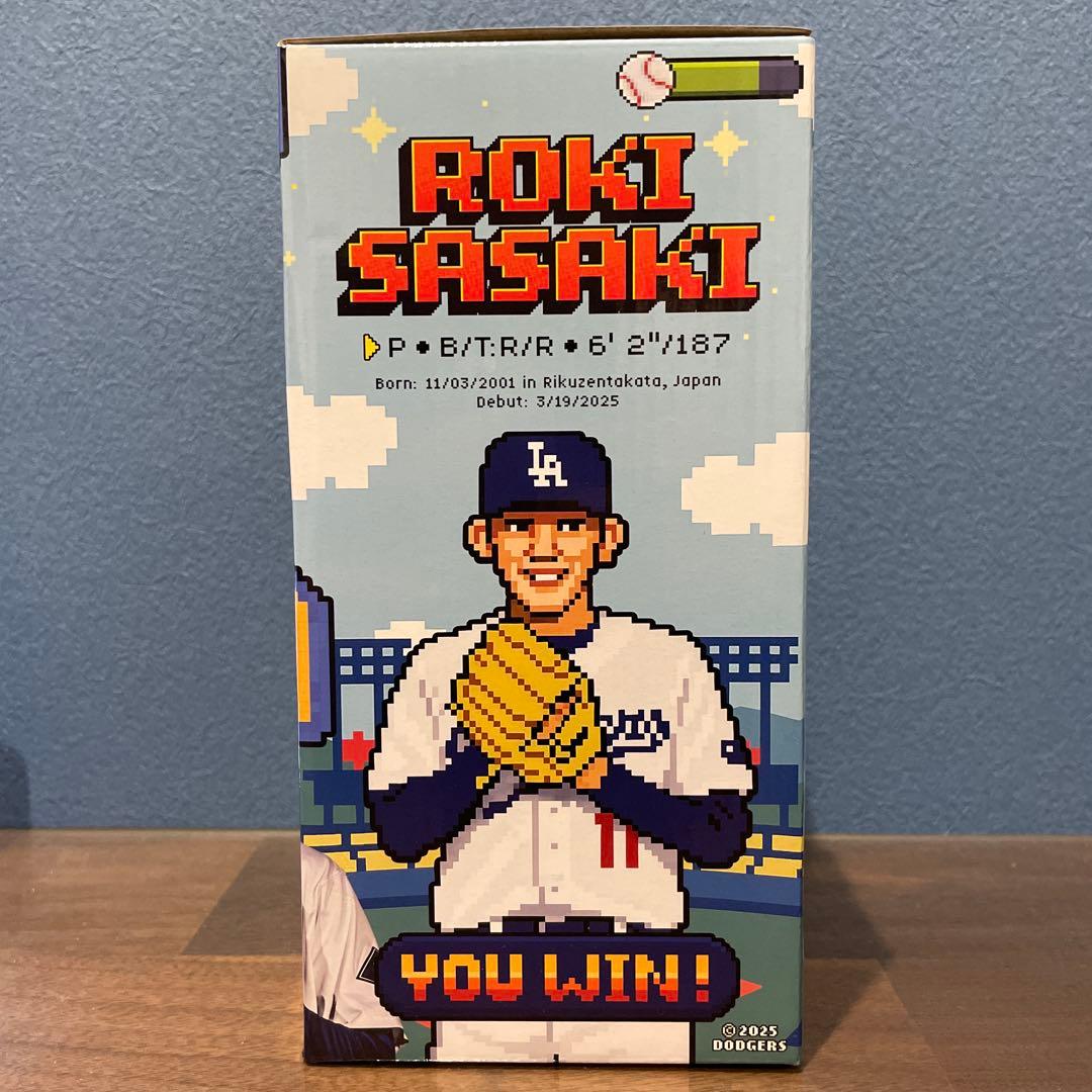 【先着4万人】8/4 球場配布品 佐々木朗希 ドジャースボブルヘッド MLB