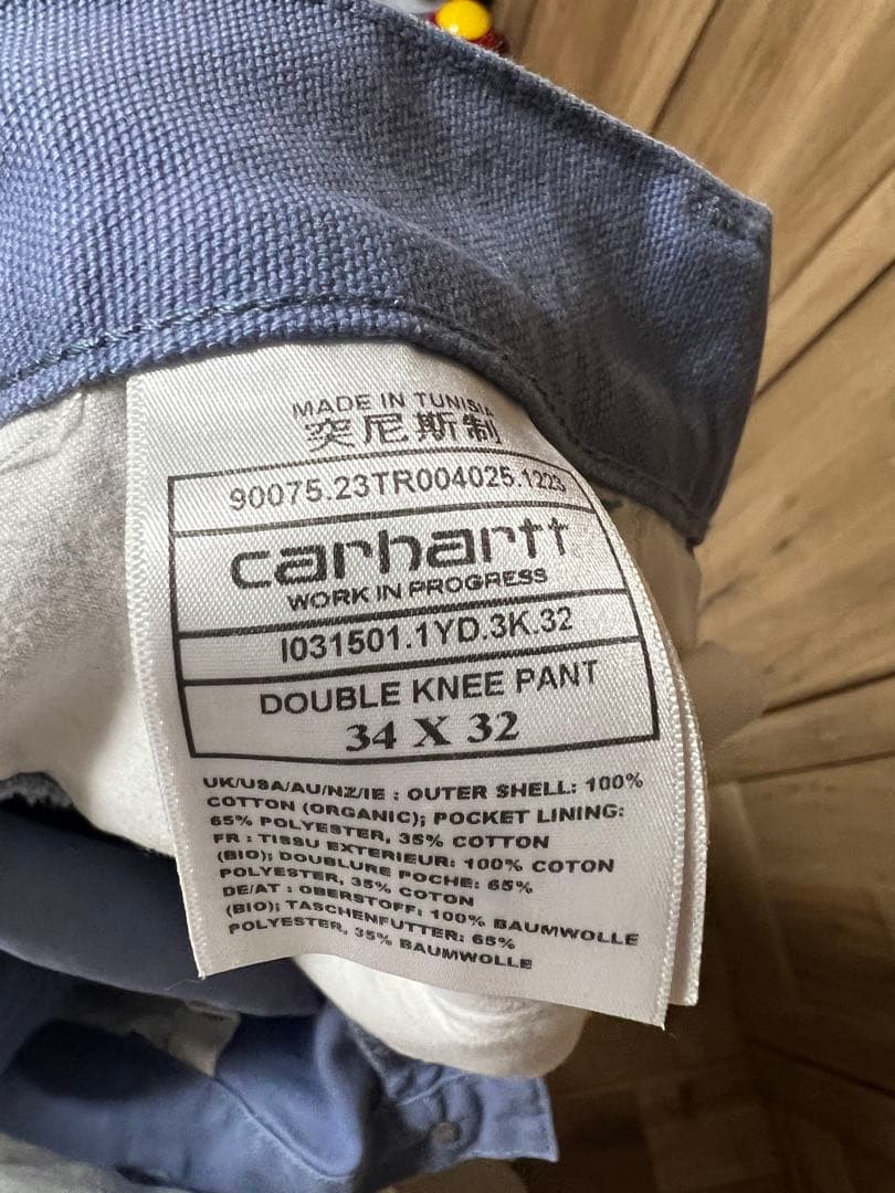Carhartt wip ダブルニーパンツ 34 X 32