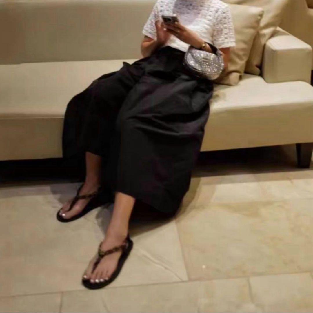 マチャット machatt メモリーキュロットパンツ（ブラック）